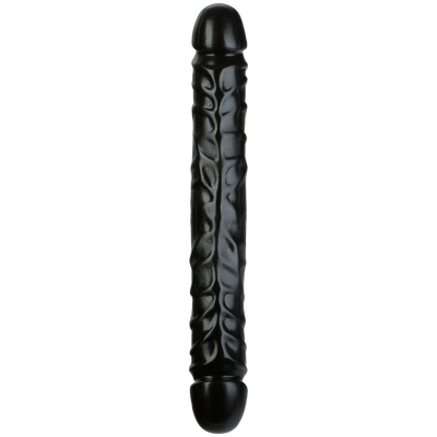 Jr. Veined Double Header - Dildo with Double Ends - 12 / 30 cm