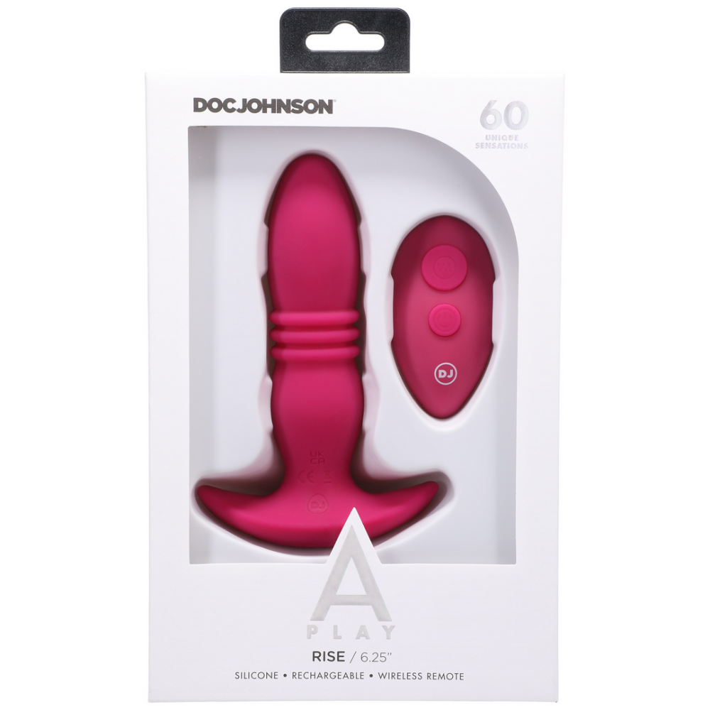 Rise - Silicone Anal Plug with Remote Control