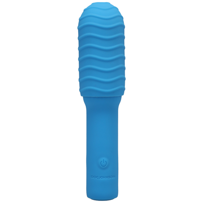 Elite - Mini Vibrator with Interchangeable Attachment - 4 / 10 cm