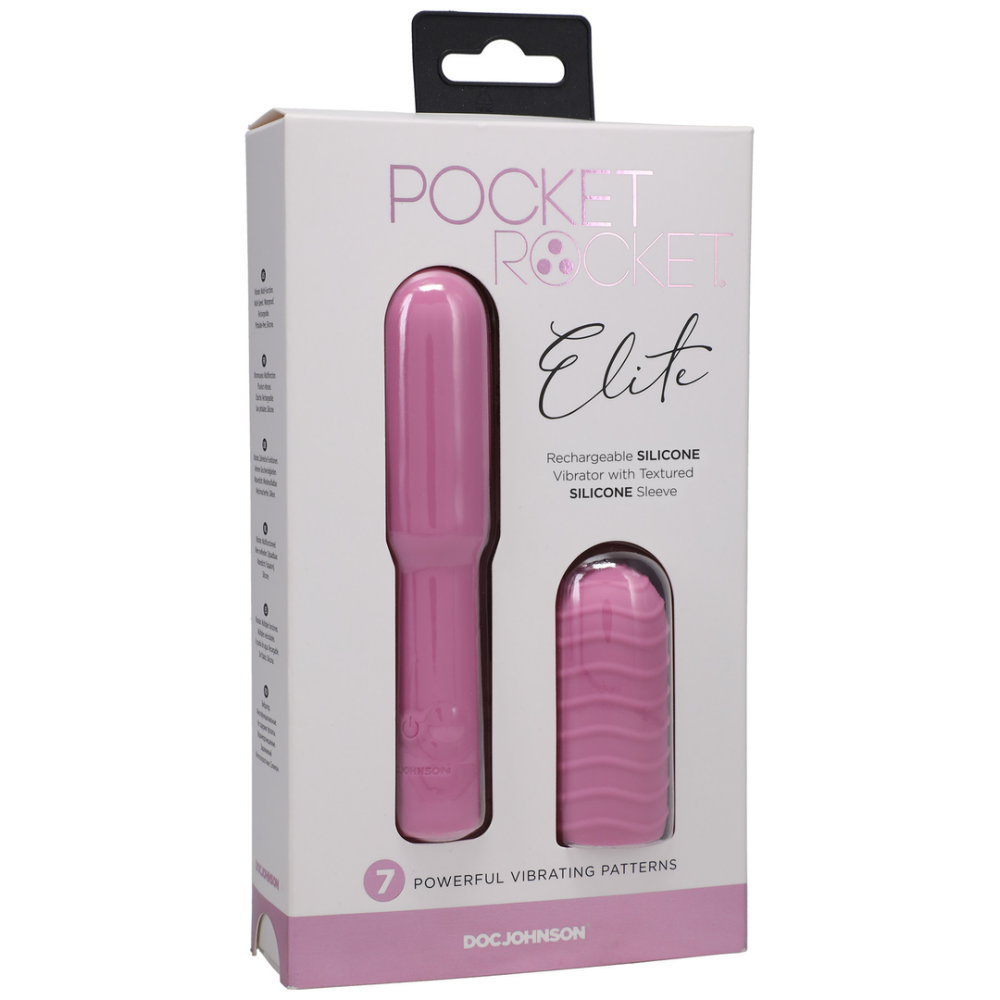 Elite - Mini Vibrator with Interchangeable Attachment - 4 / 10 cm