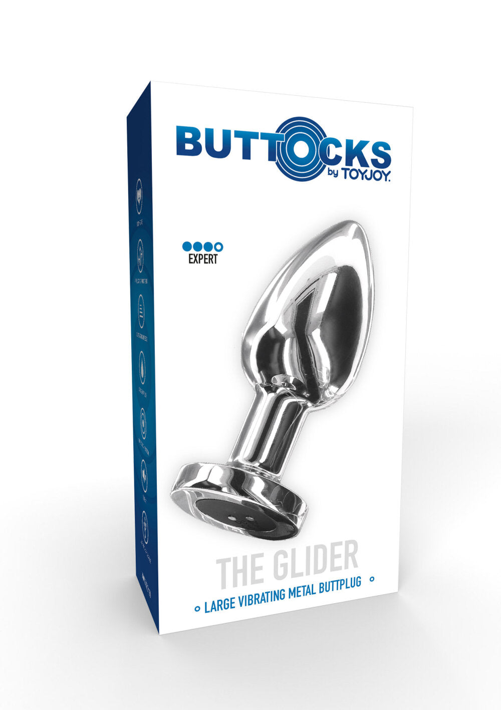 ToyJoy Buttocks Glider Vibrating Metal Buttplug L