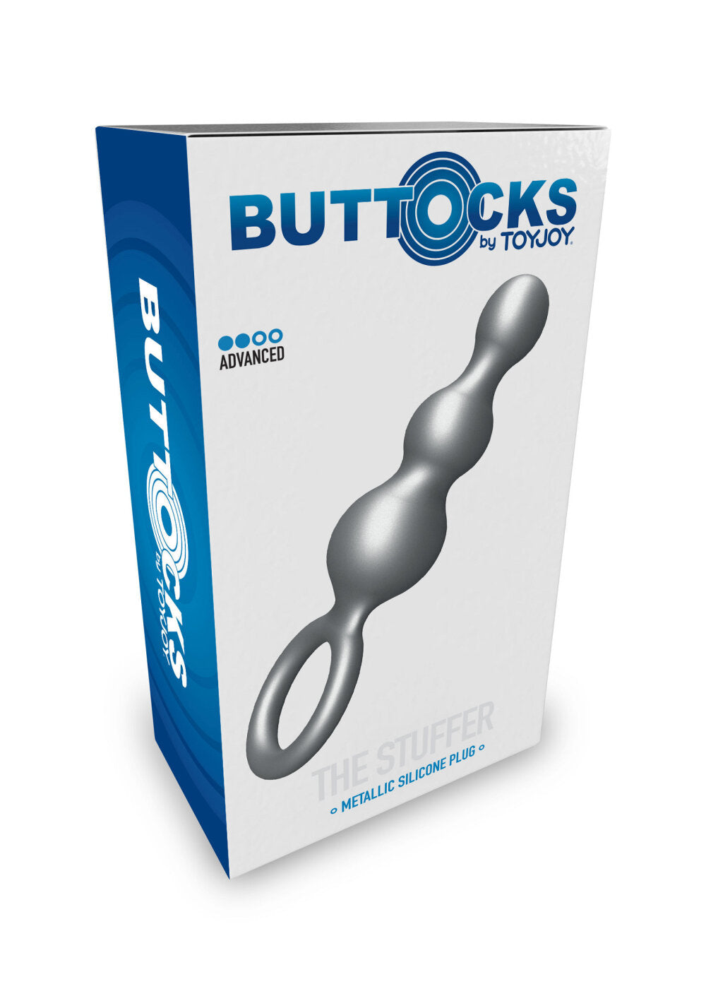 ToyJoy Buttocks The Stuffer 3-Balls Metallic Silicone Plug