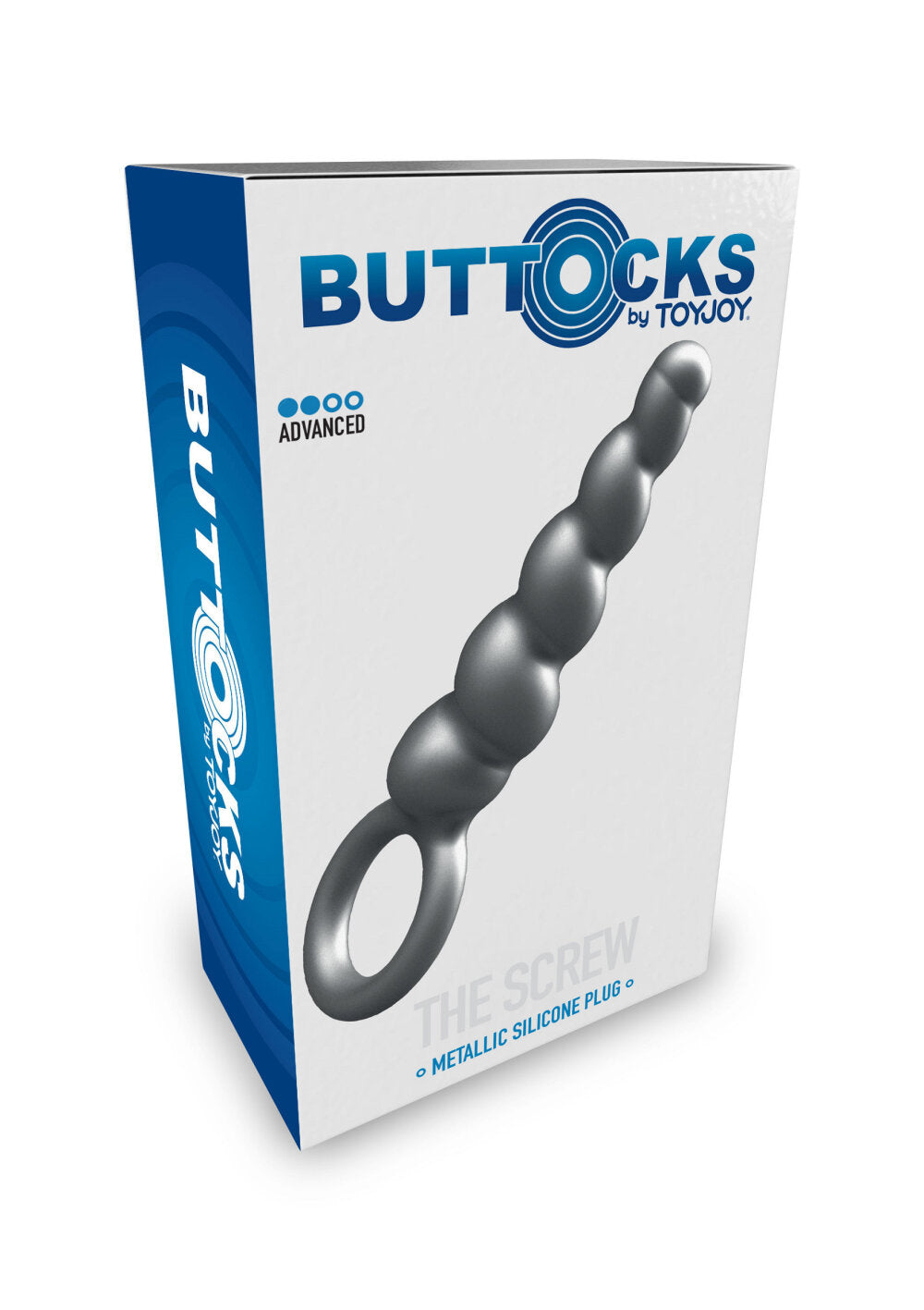 ToyJoy Buttocks The Screw Metallic Silicone Plug