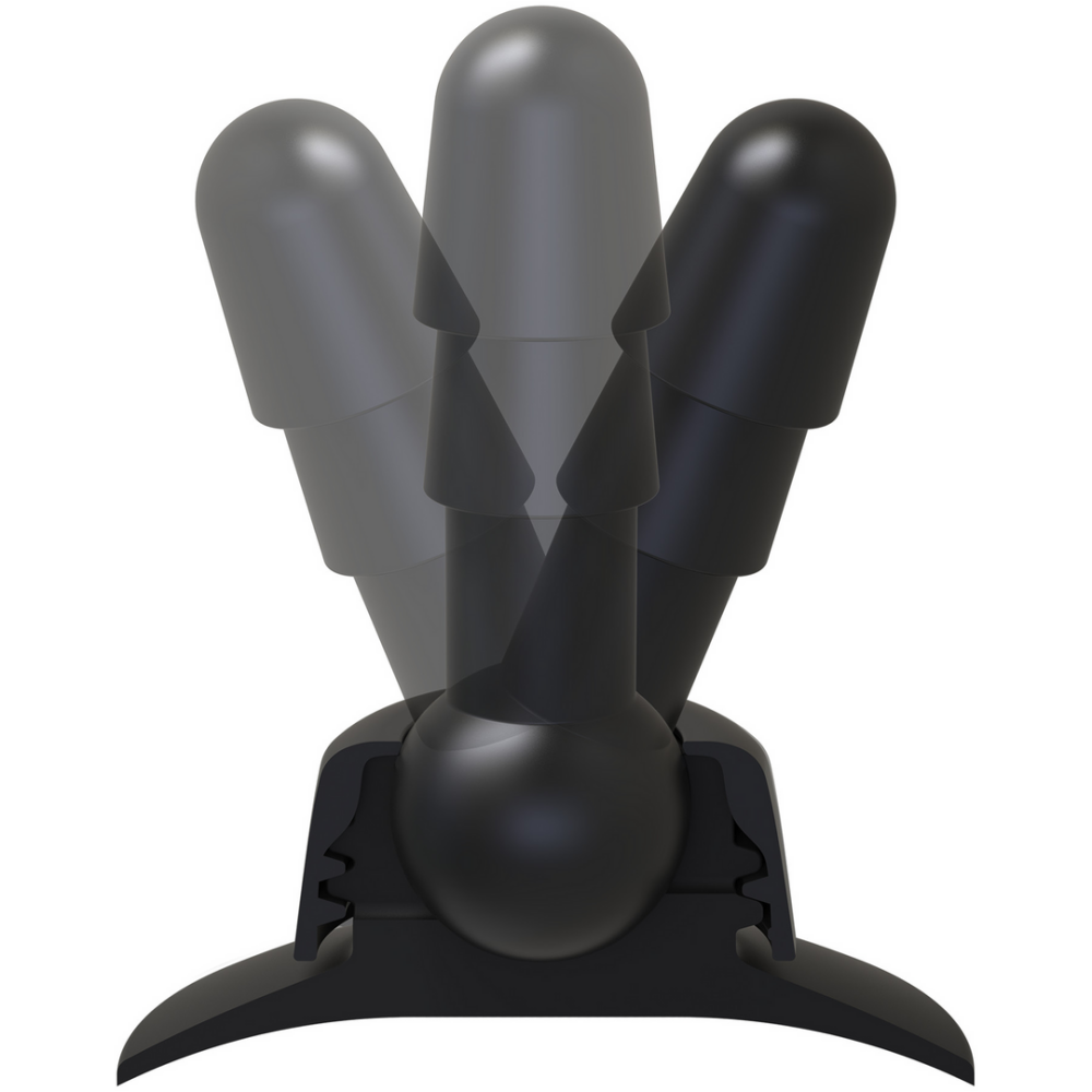 Deluxe 360 ​​​​Swivel - Butt Plug mit Saugnapf - 2 Stück