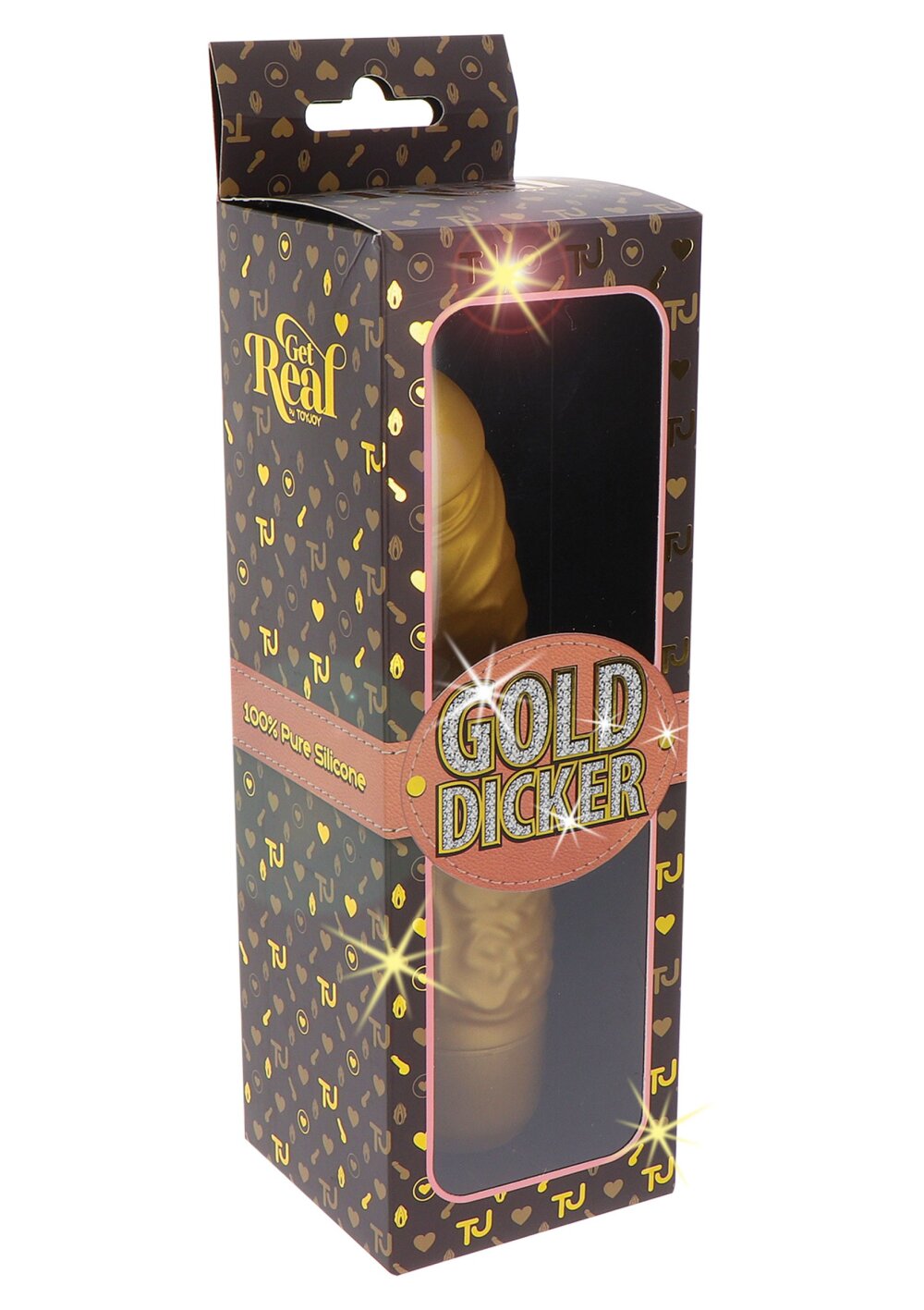 ToyJoy Get Real Gold Dicker Original Vibrator 20 cm