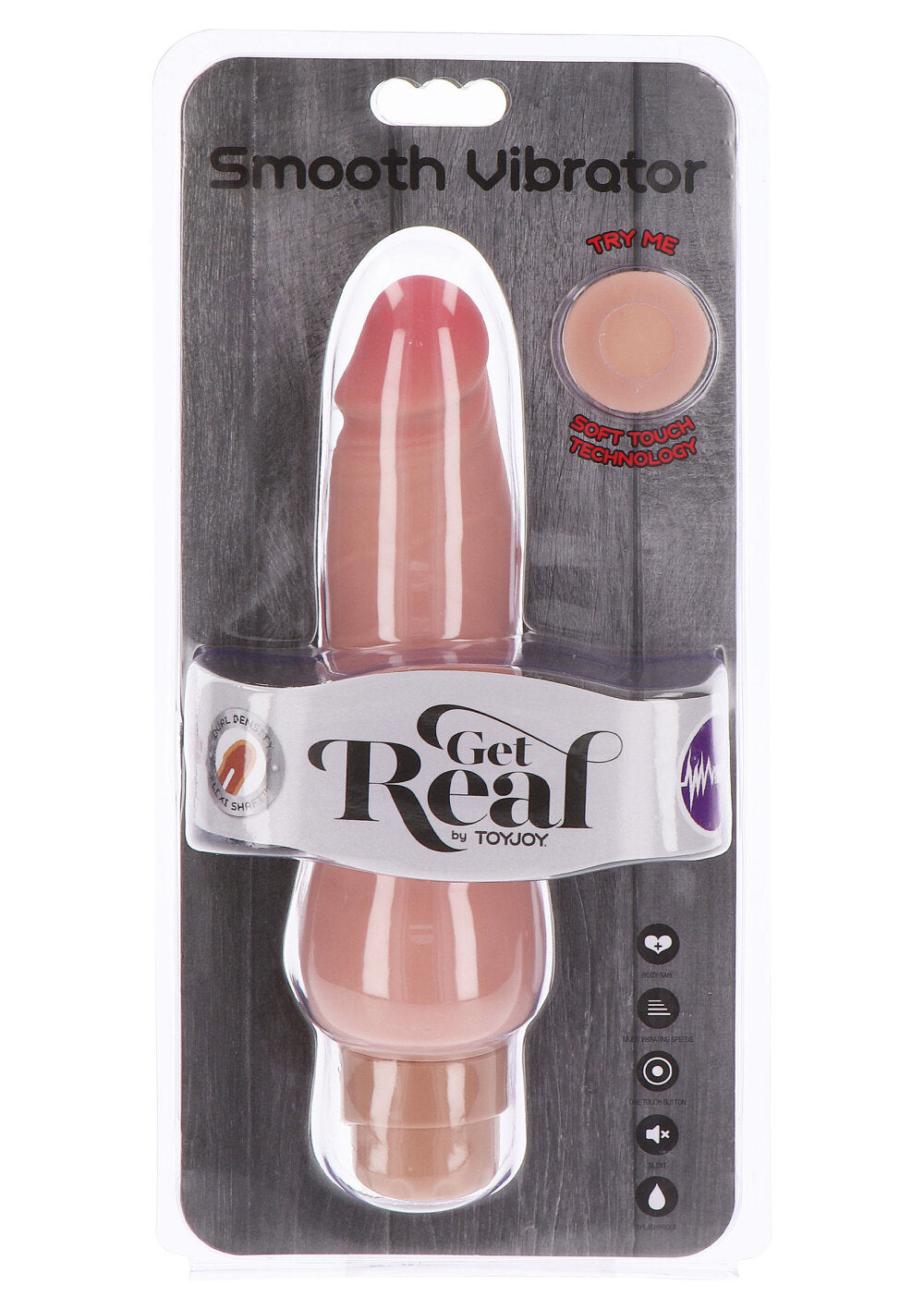 ToyJoy Get Real Dual Density 22.5 cm Smooth Vibrator