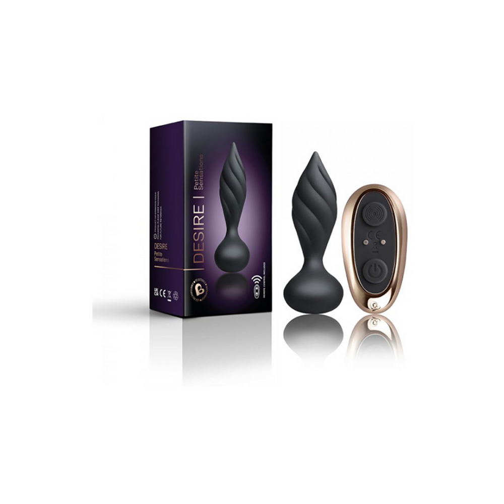 Petite Sensations Desire – Vibrierender Buttplug mit Struktur