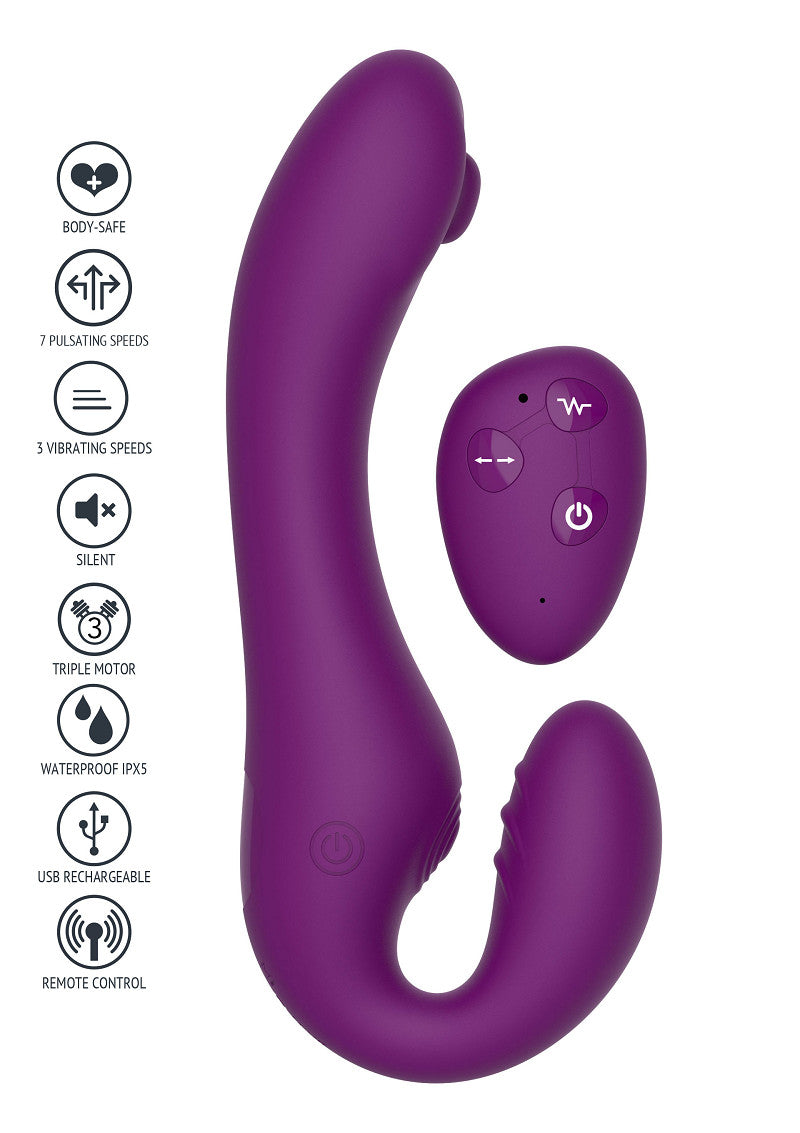 Xocoon Strapless Strap-On Pulse Vibrator