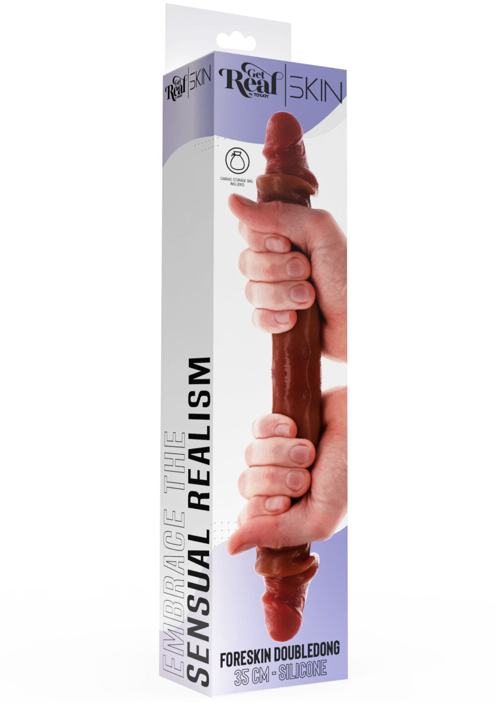 ToyJoy Get Real Silicone Foreskin Double Dong 35 cm