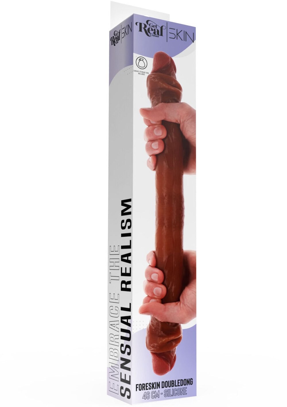 ToyJoy Get Real Silicone Foreskin Double Dong 46 cm