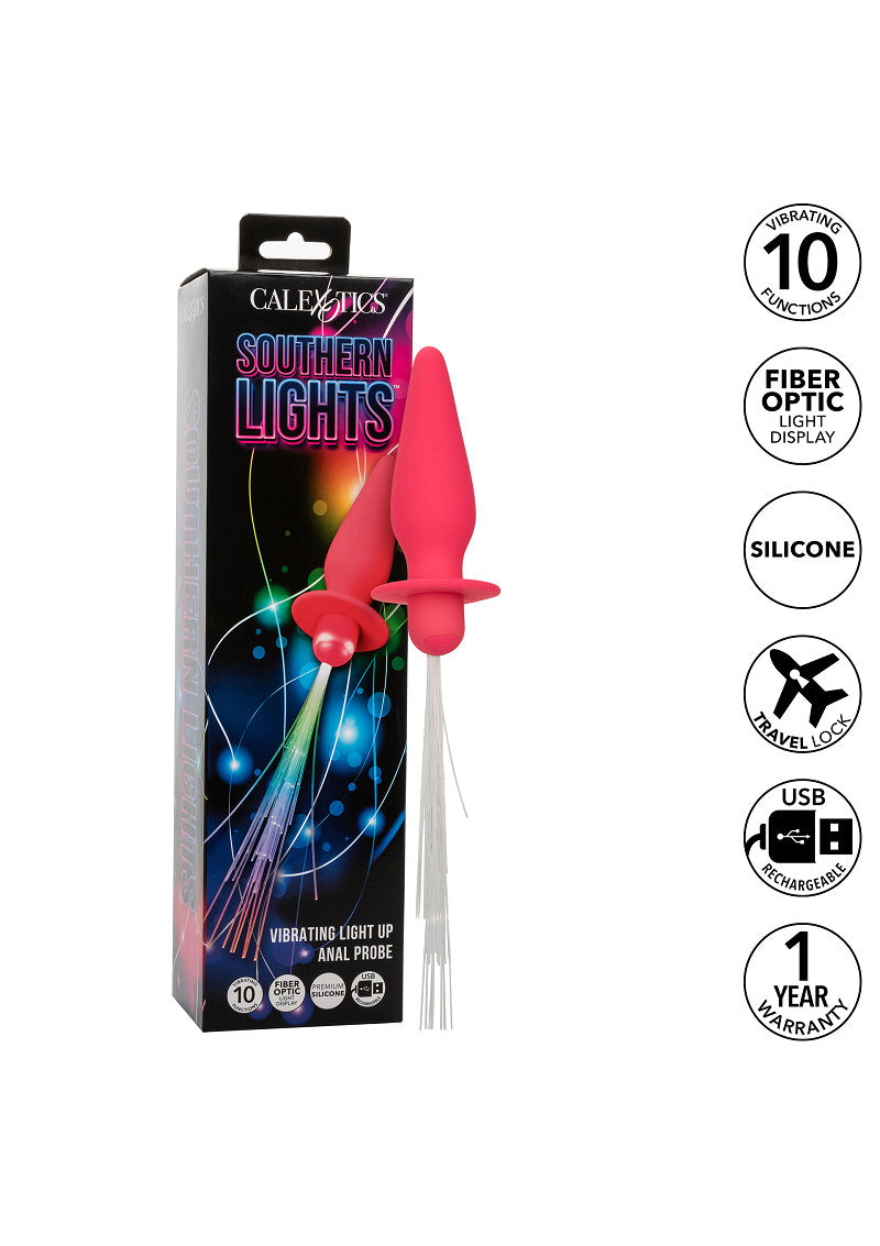 CalExotics Southern Lights Vibrating Light Up Anal Probe