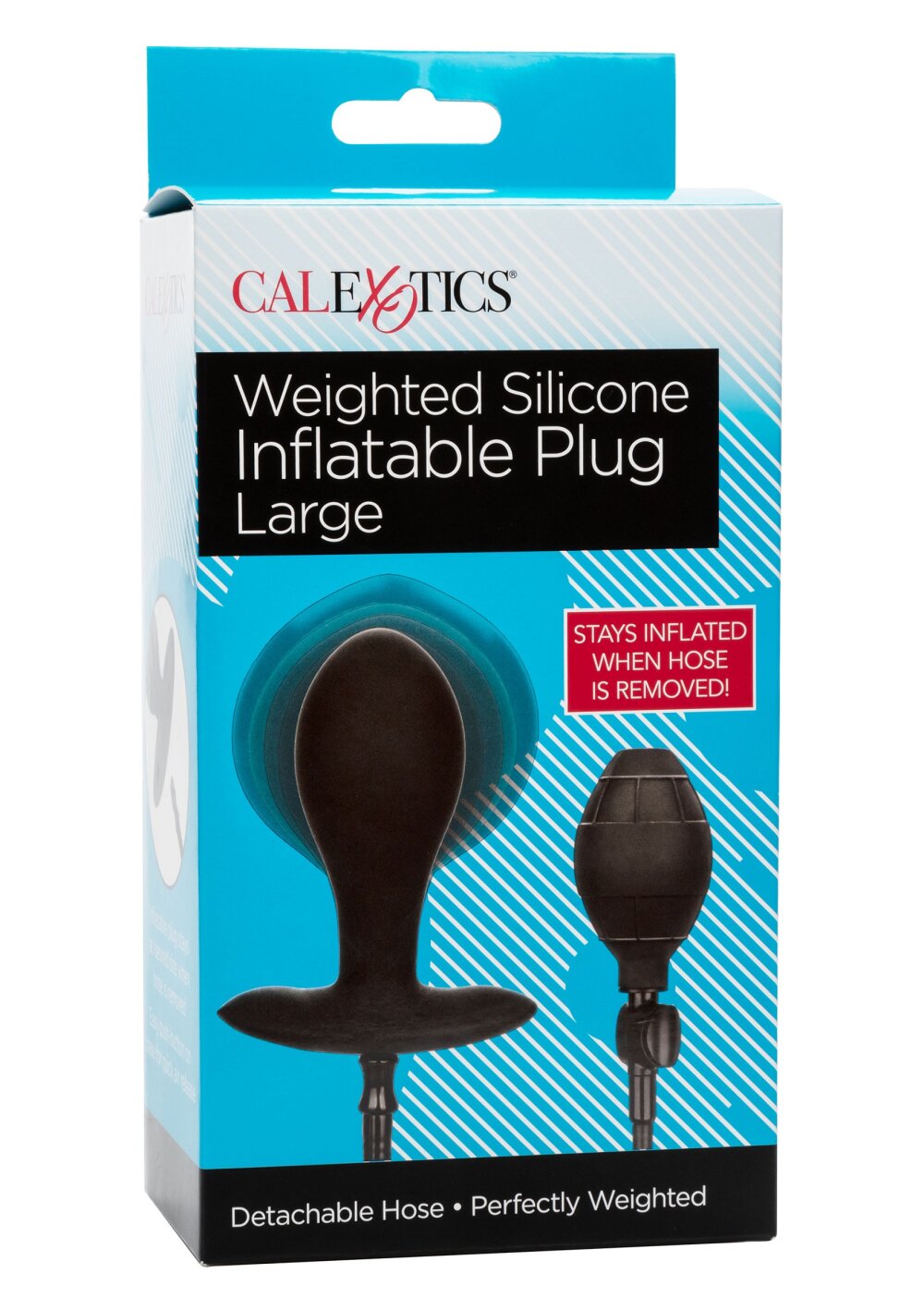 CalExotics Weighted Silicone Inflatable Plug Large