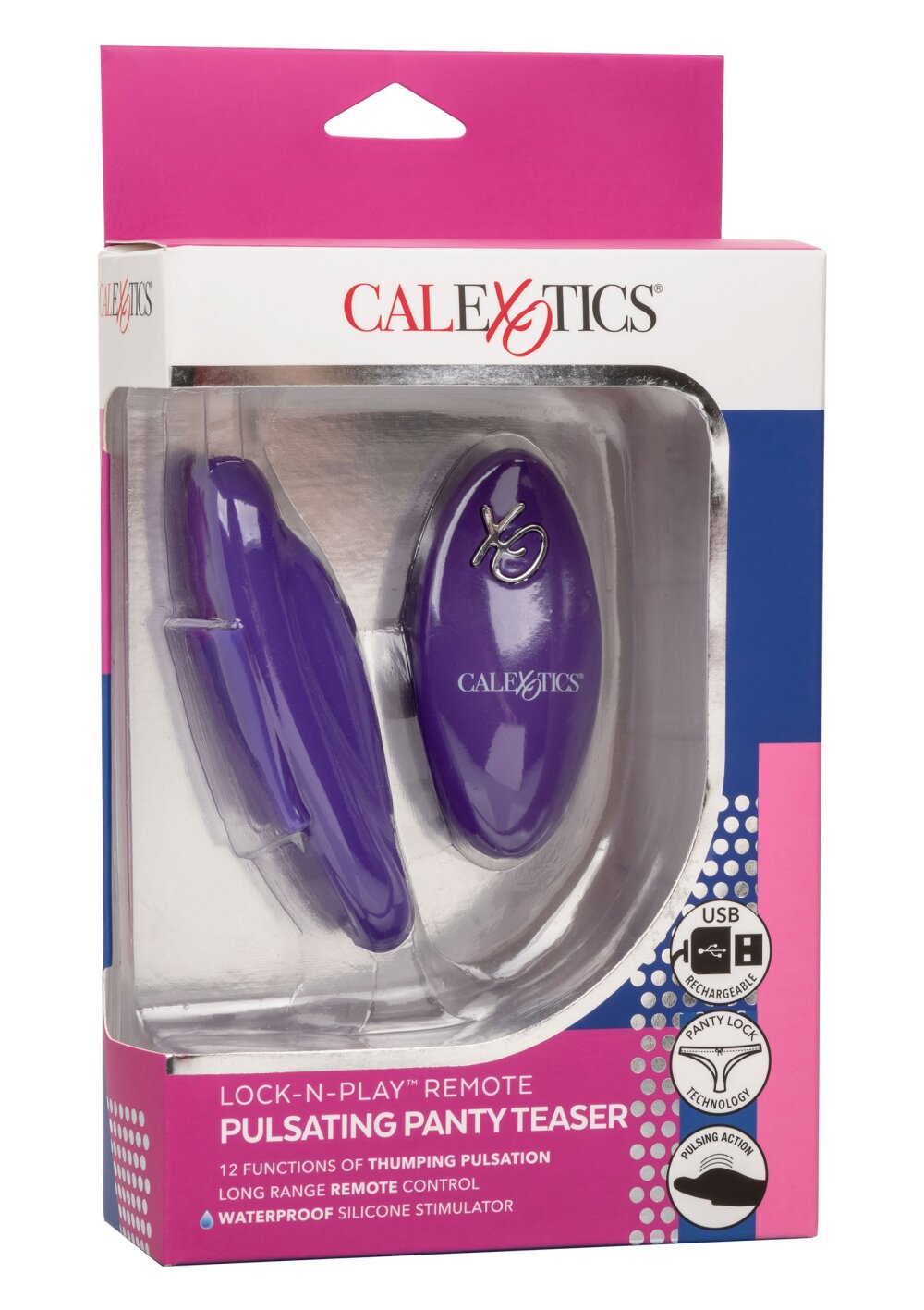 CalExotics Lock-N-Play Remote Pulsating Panty Teaser