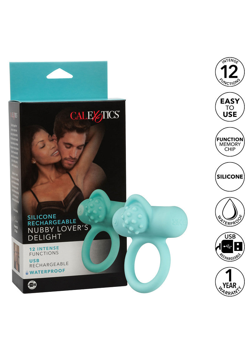 CalExotics Silicone Rechargeable Nubby Lover’s Delight