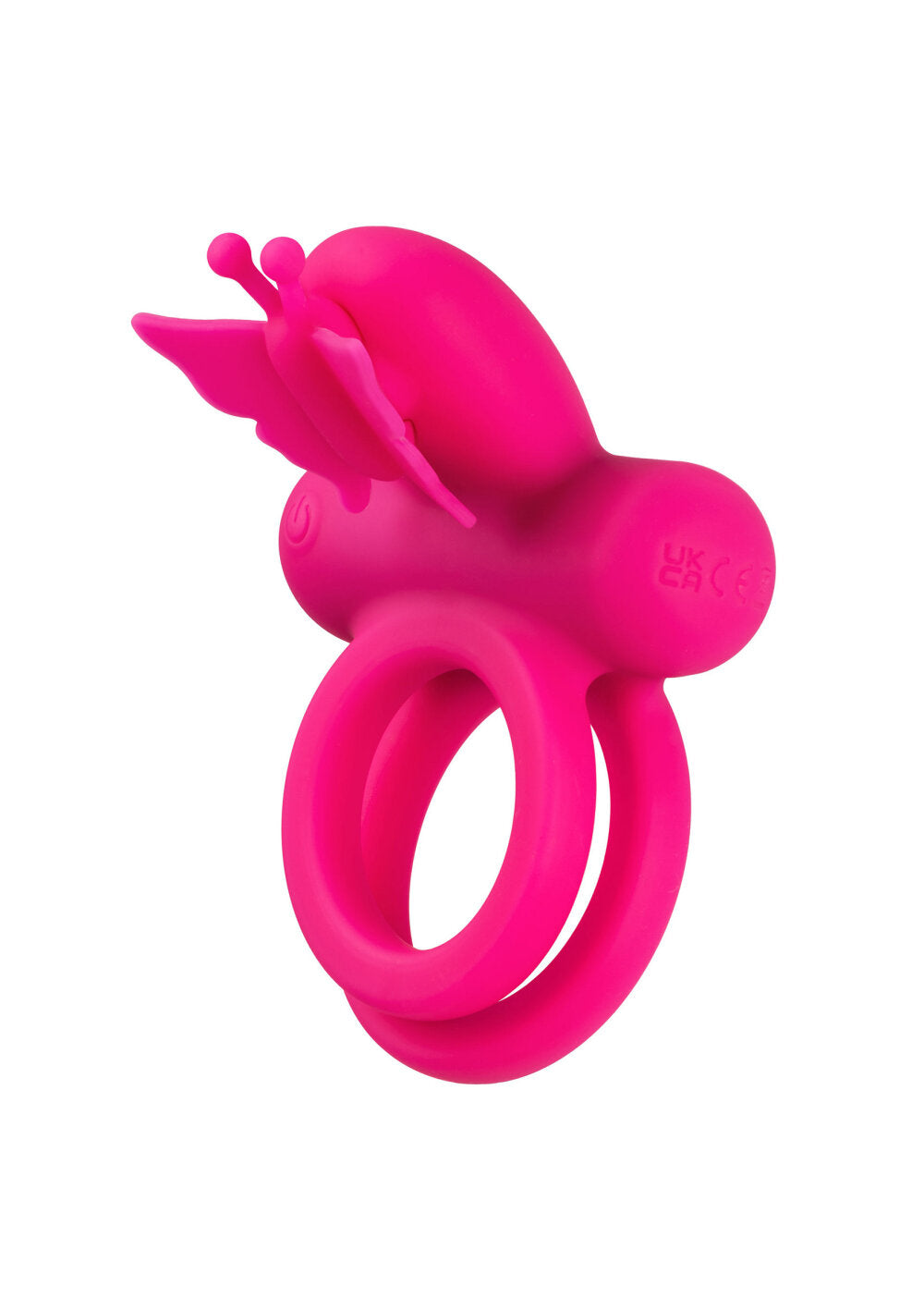 CalExotics Silicone Rechargeable Dual Butterfly Ring