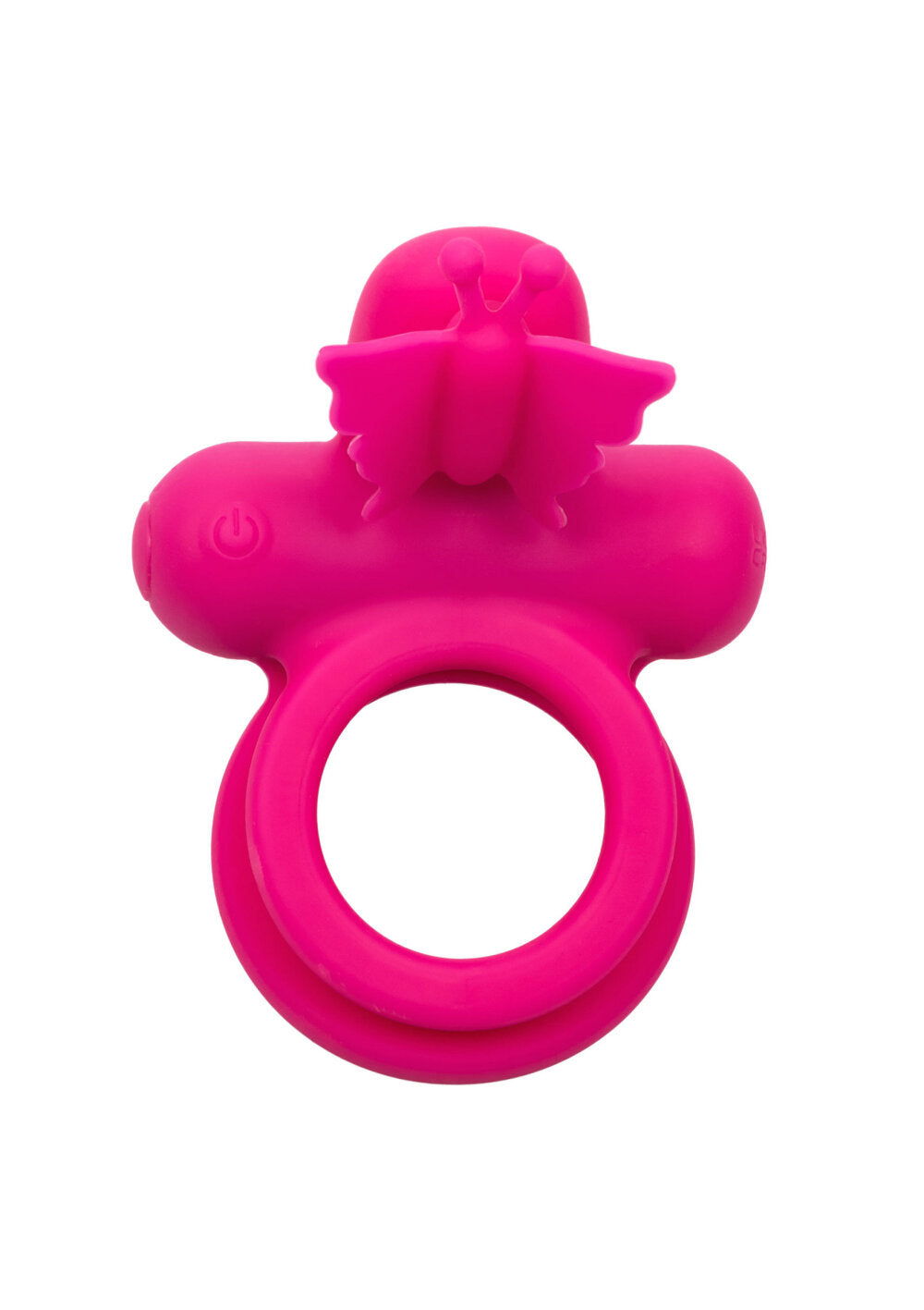 CalExotics Silicone Rechargeable Dual Butterfly Ring