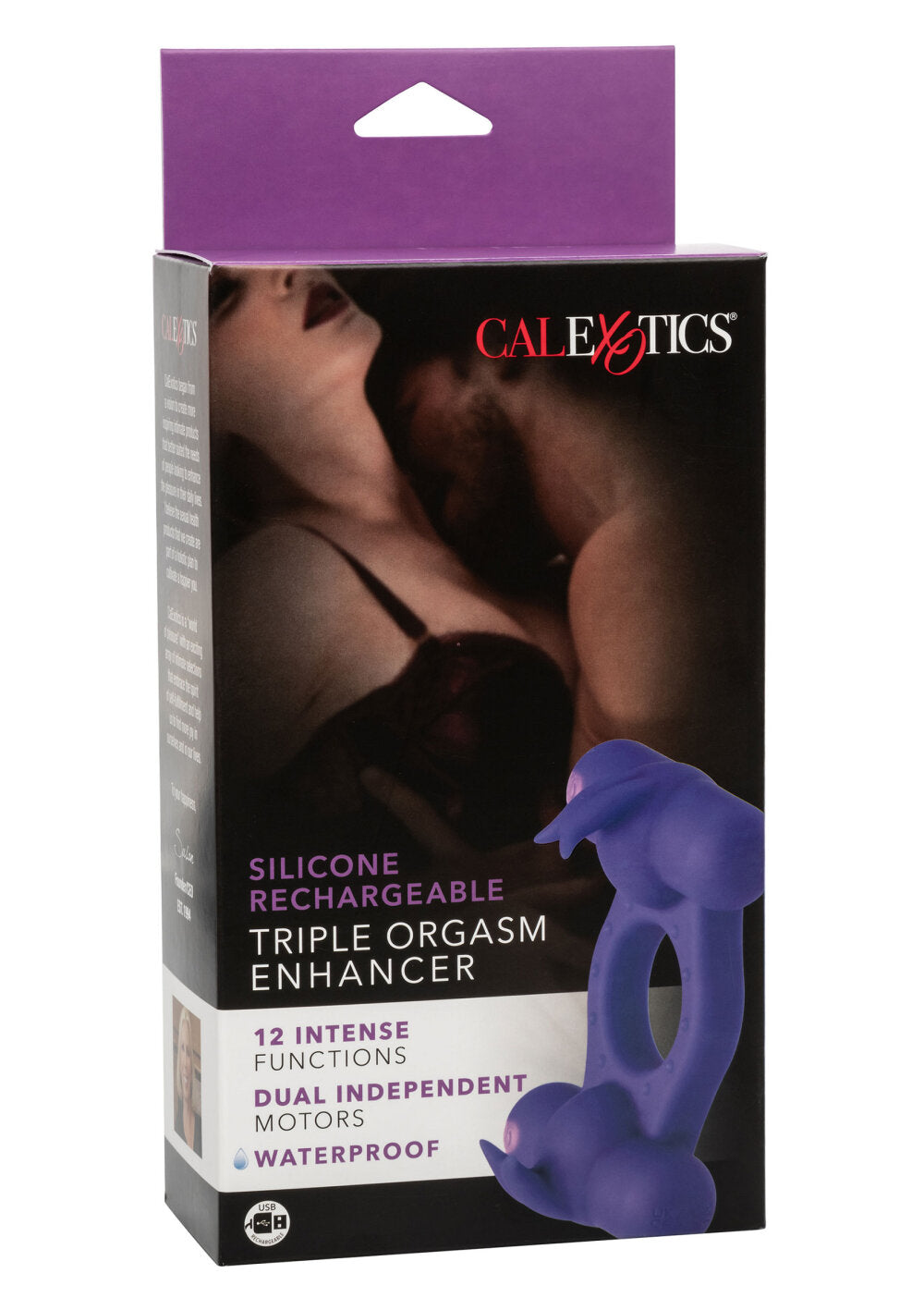 CalExotics Silicone Rechargeable Triple Orgasm Enhancer