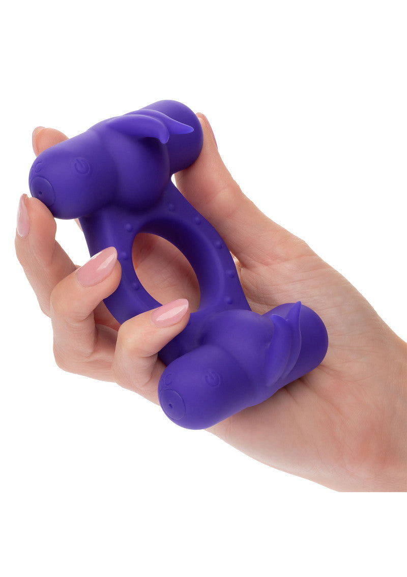 CalExotics Silicone Rechargeable Triple Orgasm Enhancer