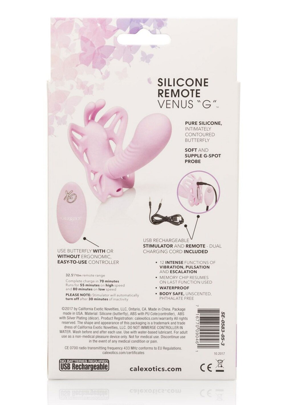 CalExotics Venus Butterfly Silicone Remote Venus 'G'