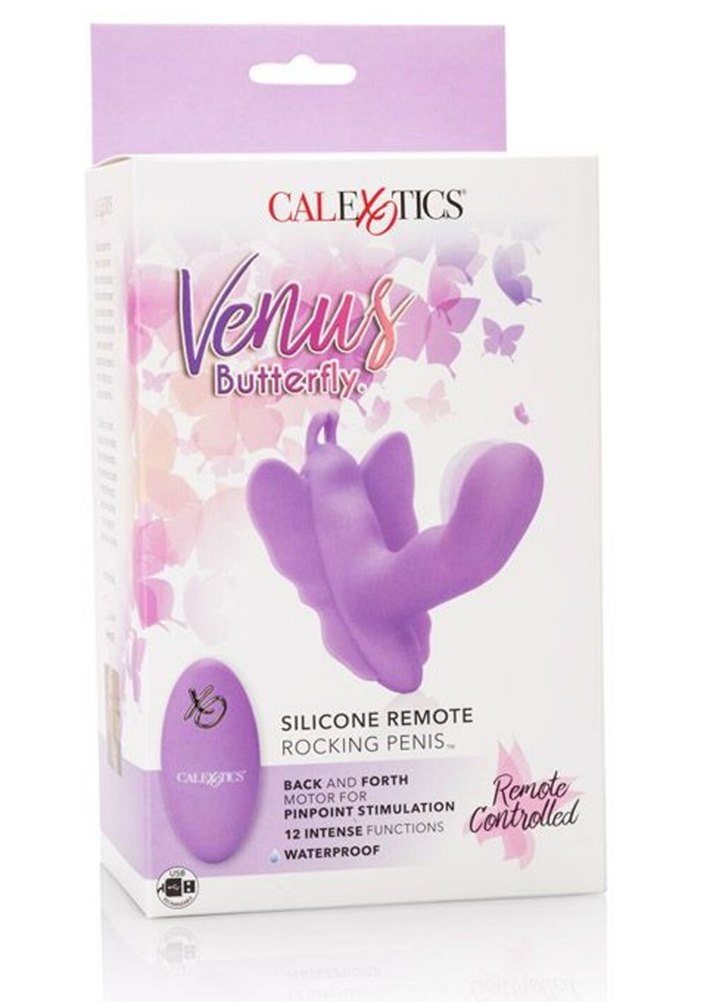 CalExotics Venus Butterfly Silicone Remote Rocking Penis