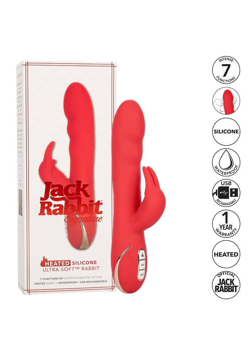 CalExotics Jack Rabbit Signature Heated Silicone Ultra-Soft Rabbit