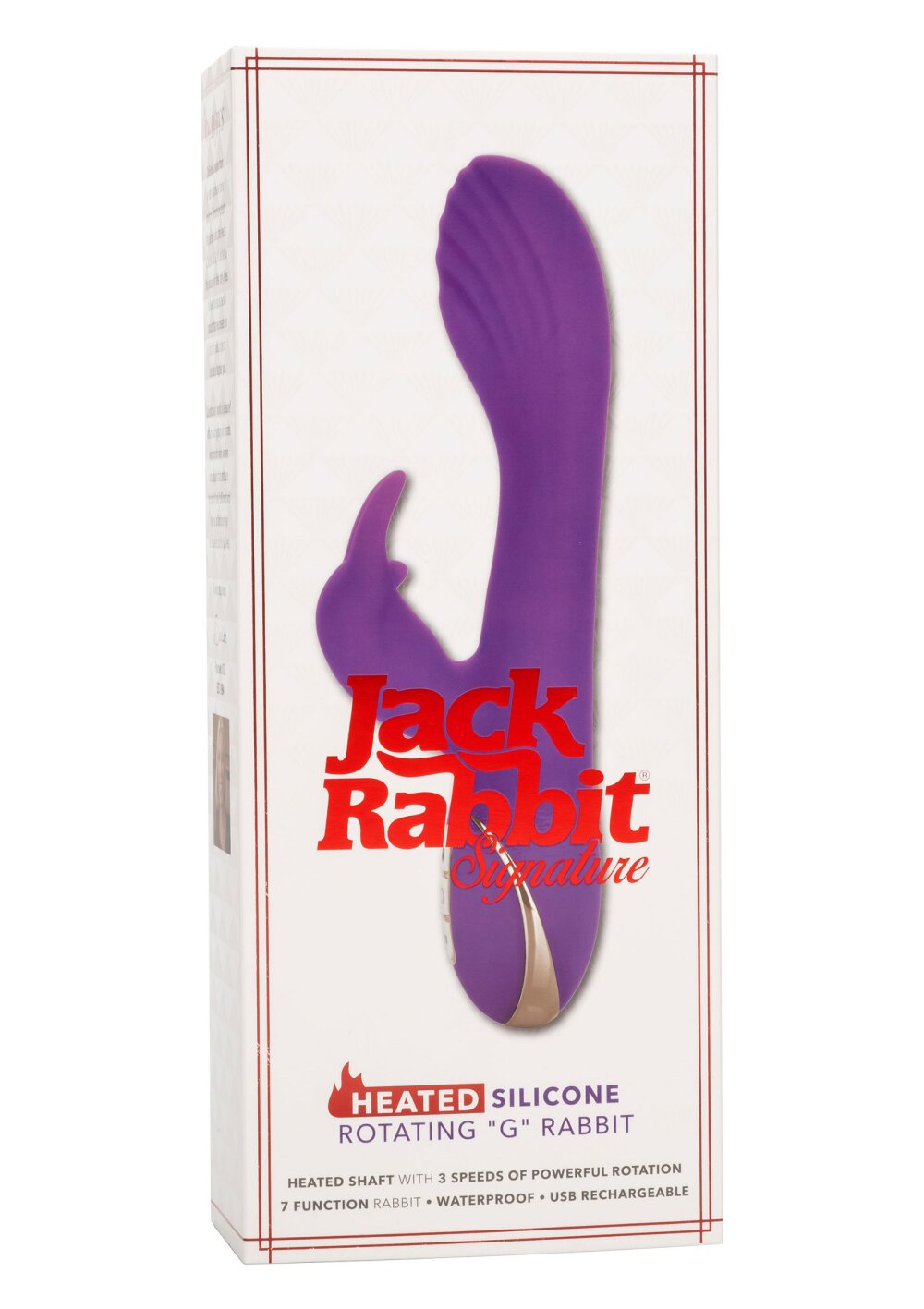 CalExotics Jack Rabbit Signature Heated Silicone Rotating 'G' Rabbit