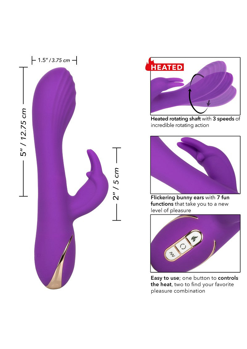 CalExotics Jack Rabbit Signature Heated Silicone Rotating 'G' Rabbit