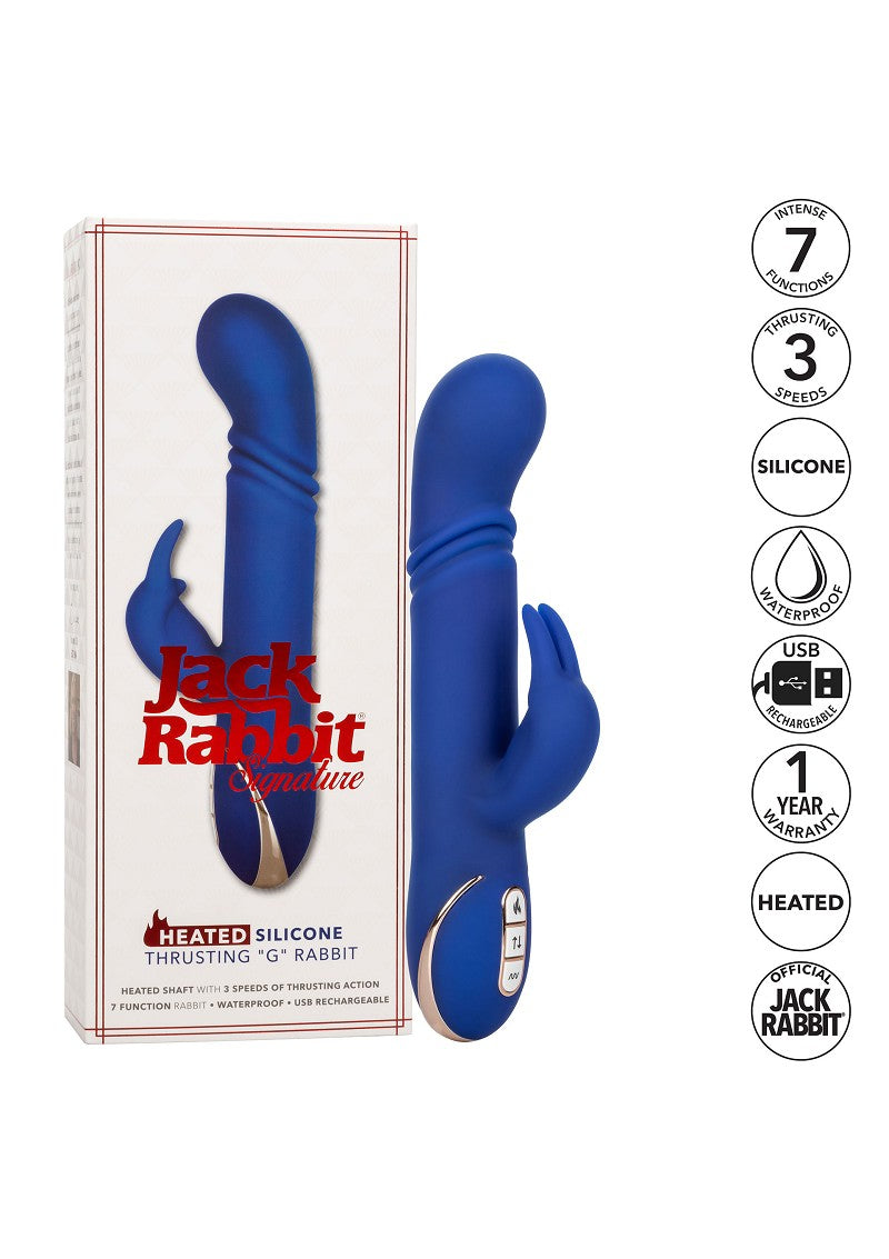 CalExotics Jack Rabbit Signature Heated Silicone Thrusting 'G' Rabbit