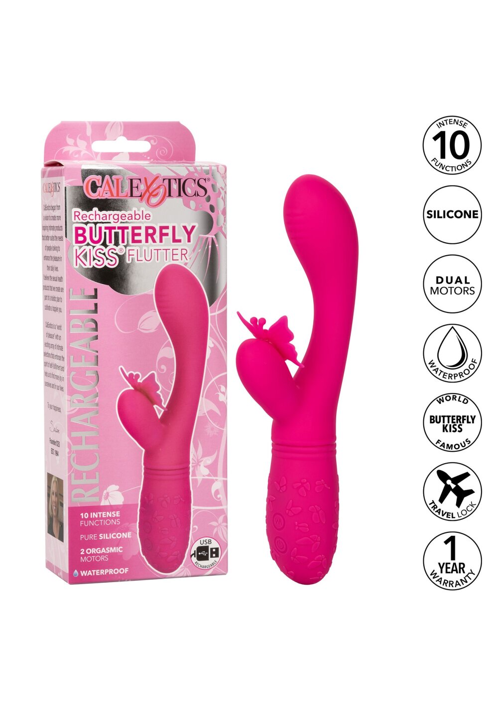 CalExotics Rechargeable Butterfly Kiss Flutter