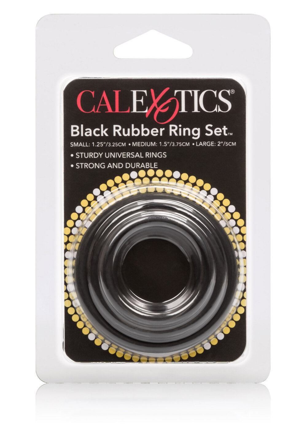 CalExotics Black Rubber Ring - 3 Piece Set