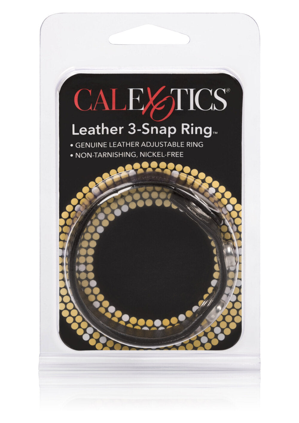 CalExotics Leather 3-Snap Ring