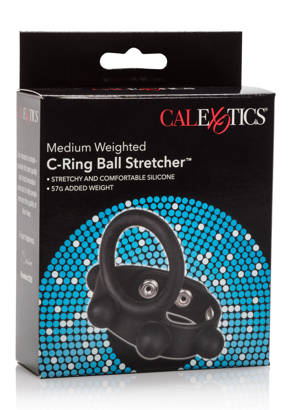 CalExotics Silicone Medium Weighted C-Ring Ball Stretcher