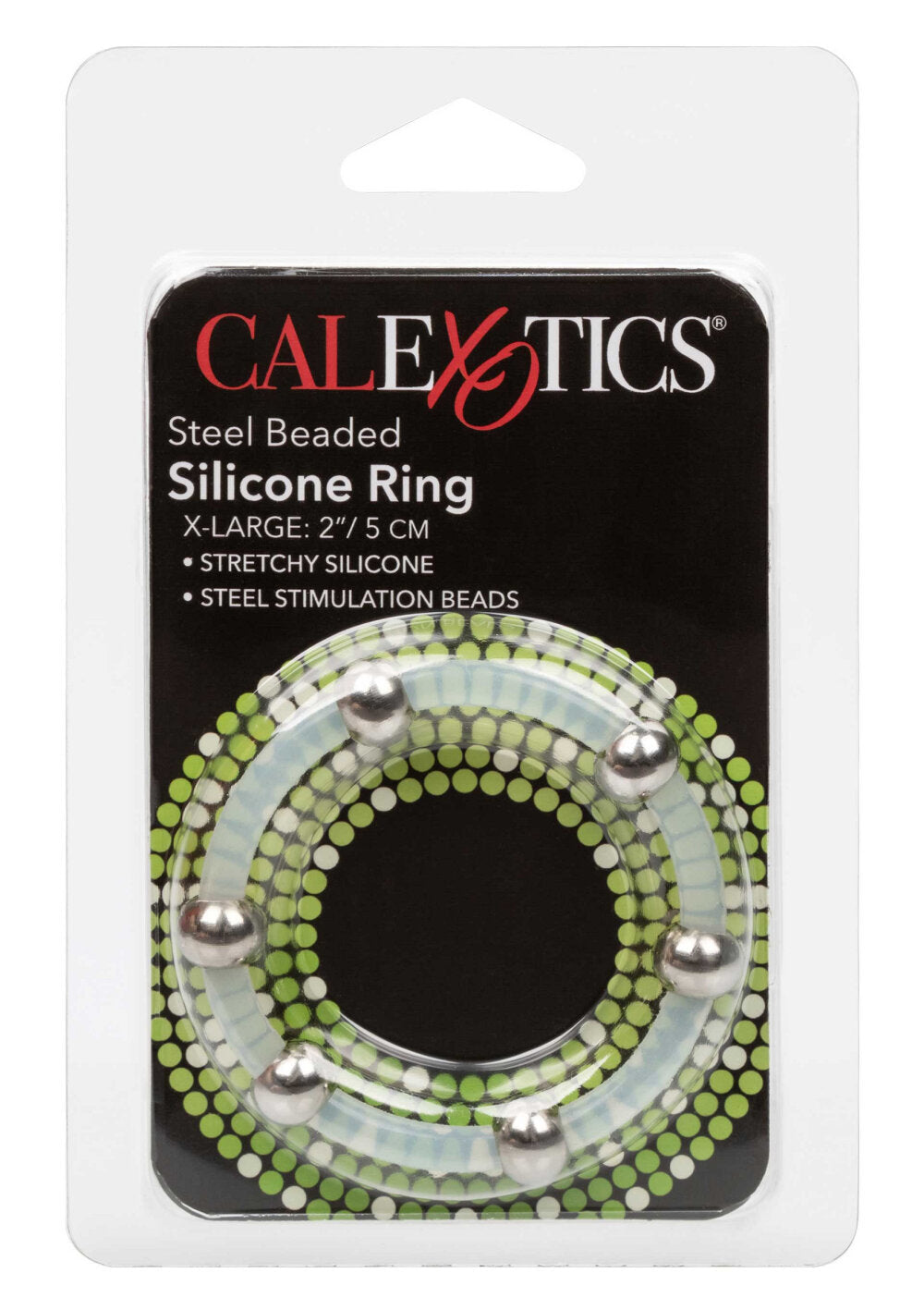 CalExotics Steel Beaded Silicone Ring Extra Large