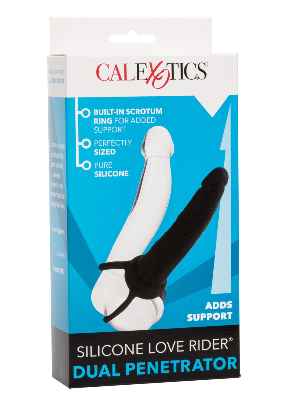 CalExotics Silicone Love Rider Dual Penetrator