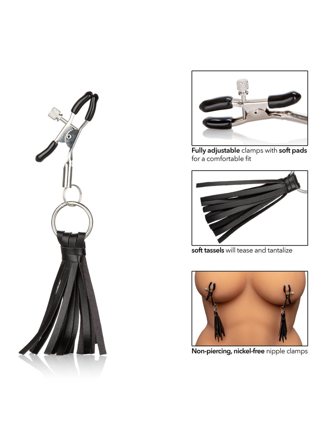 CalExotics Nipple Play Playful Tassels Nipple Clamps