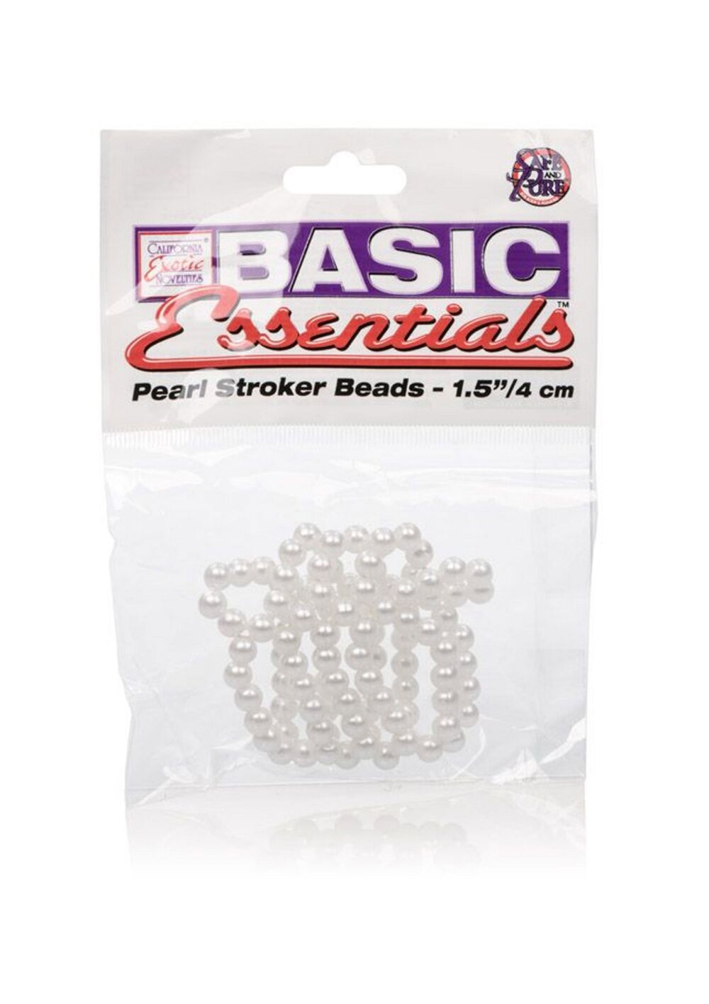 CalExotics Basic Essentials Pearl Stroker Beads 1.5'/3.75 cm