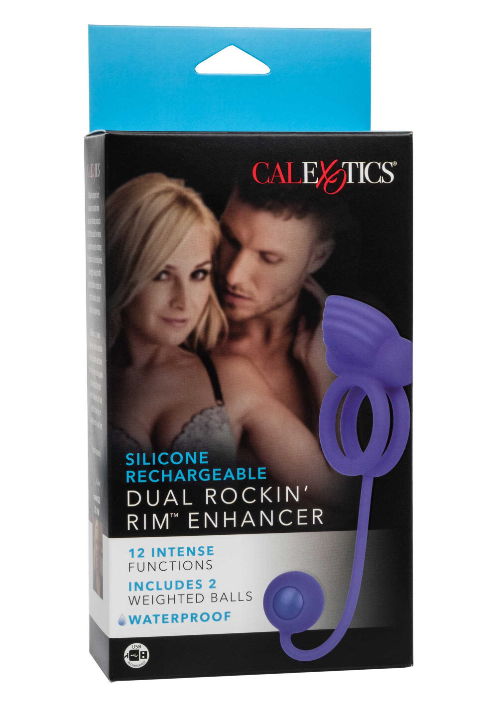 CalExotics Silicone Rechargeable Dual Rockin' Rim Enhancer