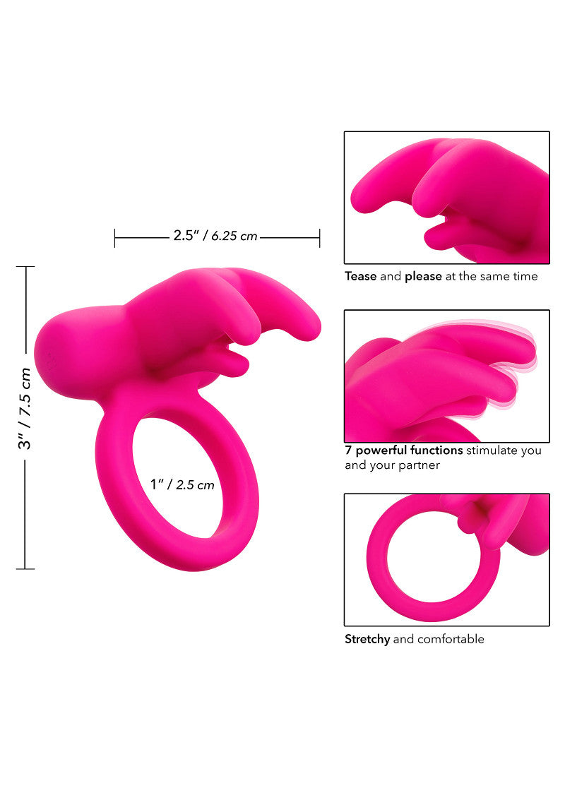 CalExotics Silicone Rechargeable Triple Clit Flicker