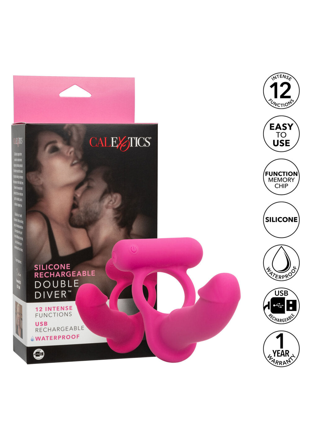 CalExotics Silicone Rechargeable Double Diver