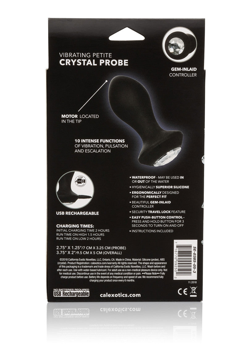 CalExotics Power Gem Vibrating Petite Crystal Probe