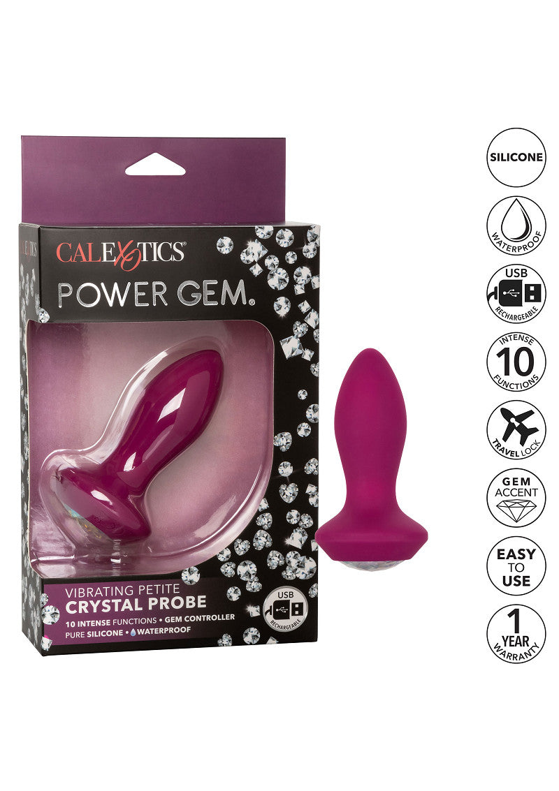 CalExotics Power Gem Vibrating Petite Crystal Probe