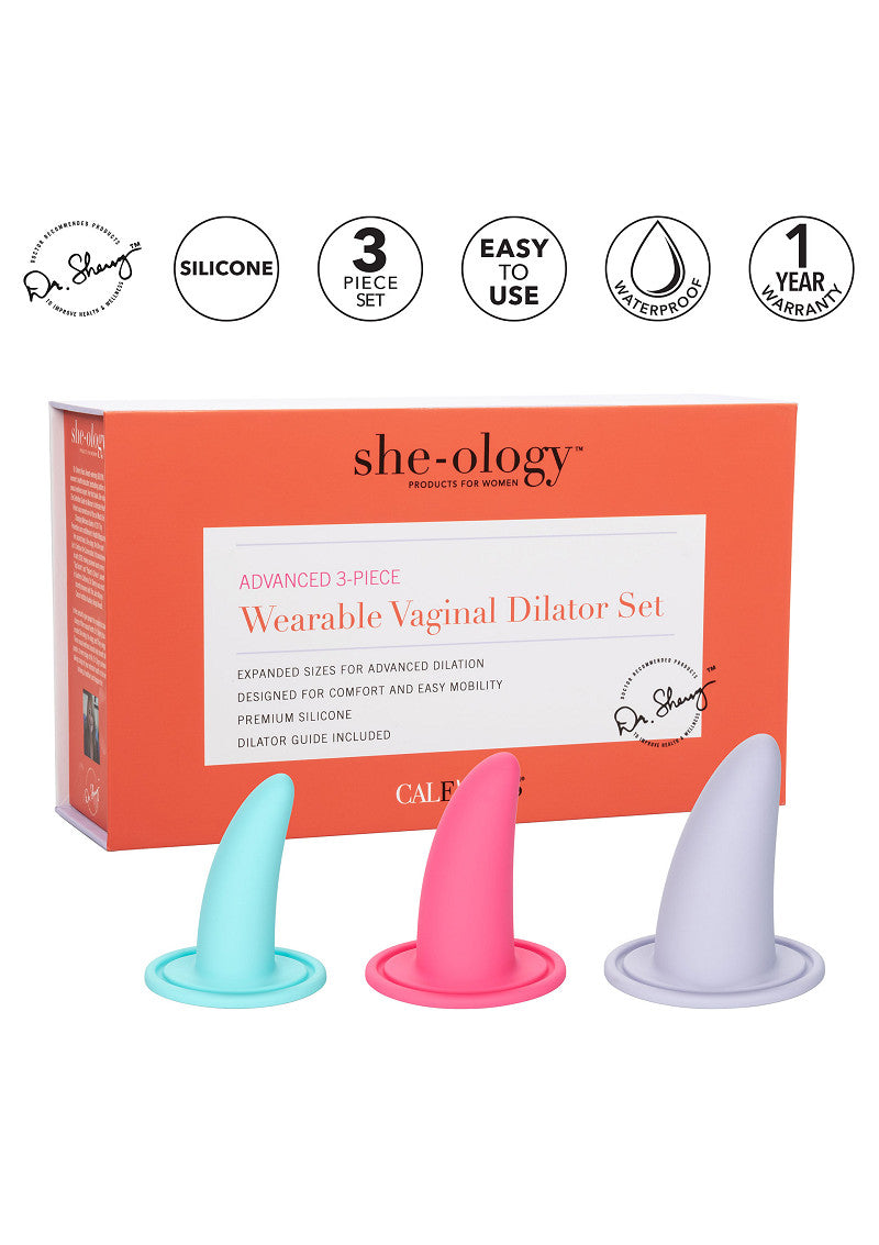 CalExotics She-ology Advanced 3-Piece Wearable Vaginal Dilator Set