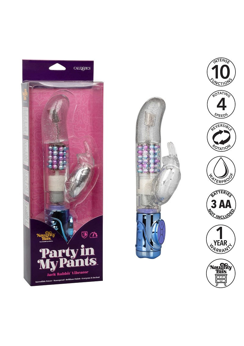 CalExotics Naughty Bits Party in my Pants Jack Rabbit Vibrator