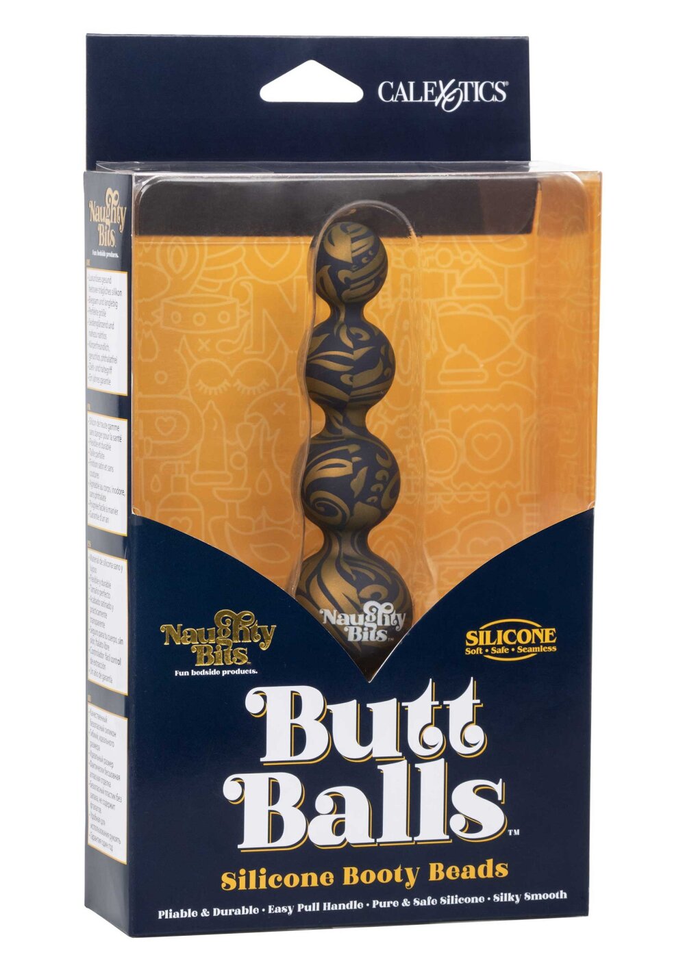 CalExotics Naughty Bits Butt Balls Silicone Booty Beads