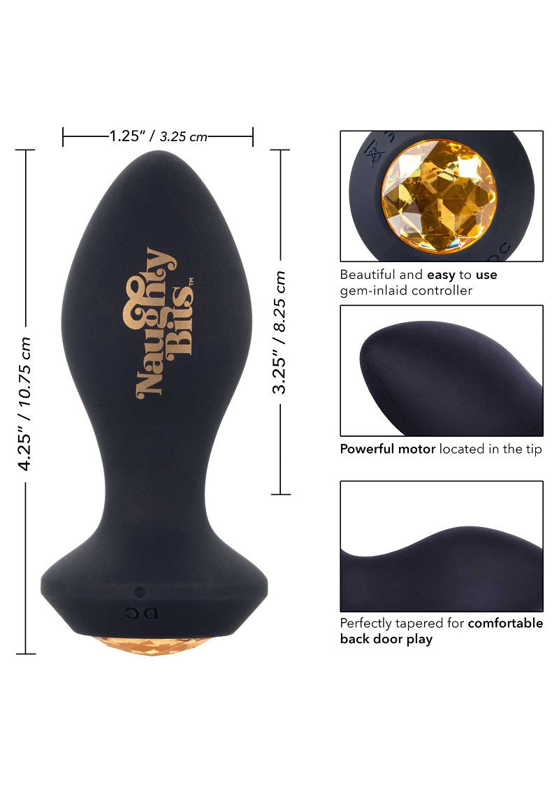 CalExotics Naughty Bits Shake Your Ass Petite Vibrating Butt Plug