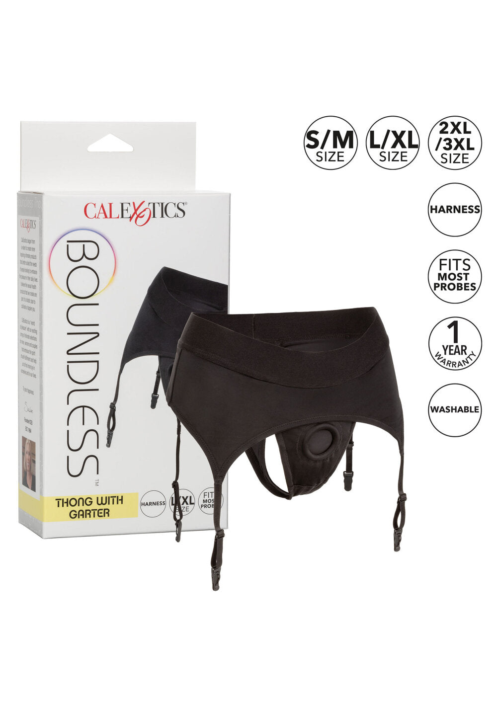 CalExotics Boundless Thong with Garter