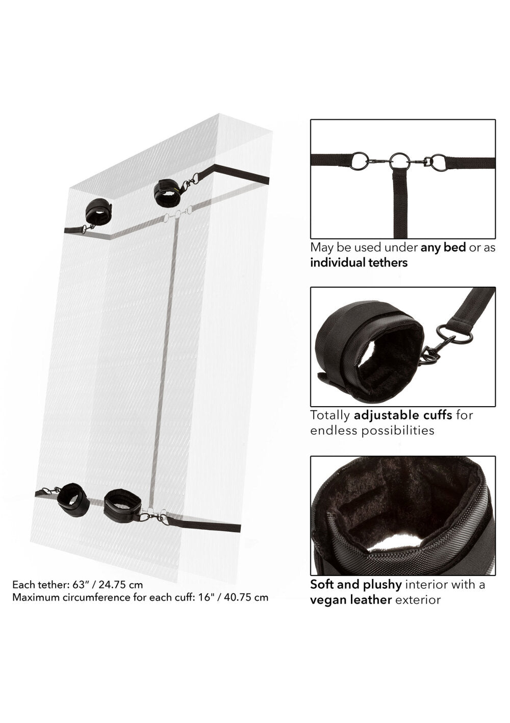 CalExotics Boundless Bed Restraint