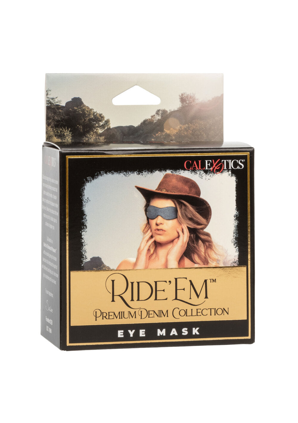 CalExotics Ride 'em Premium Denim Collection Eye Mask