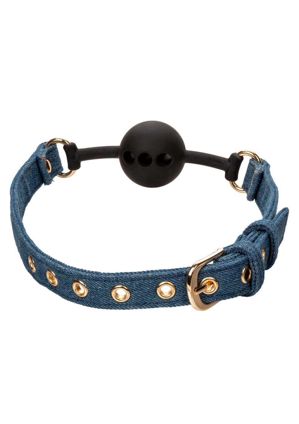 CalExotics Ride 'em Premium Denim Collection Ball Gag