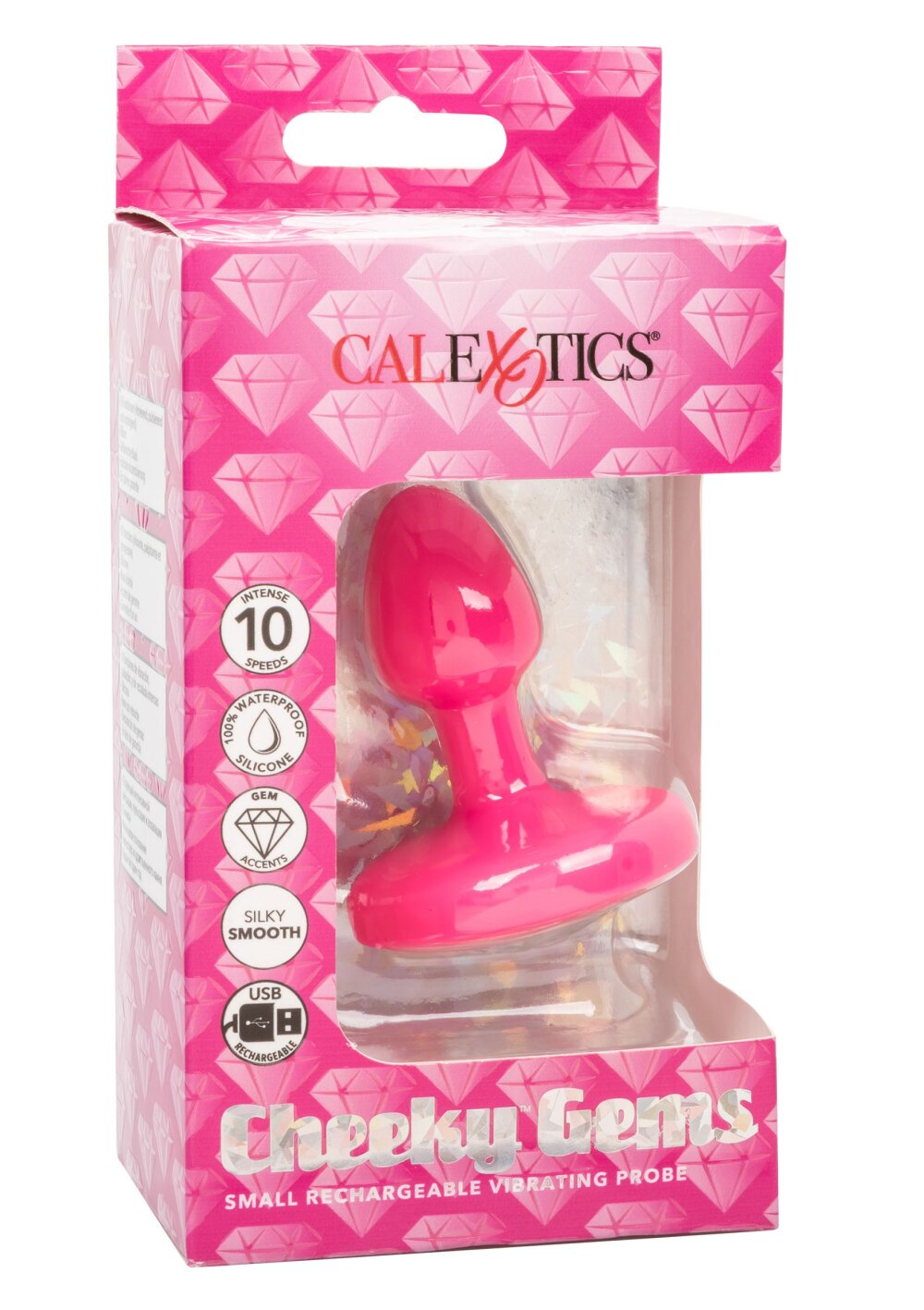 CalExotics Cheeky Gems Small Rechargeable Vibrating Probe